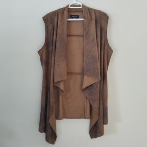 Michel Studio Faux-Suede Vest